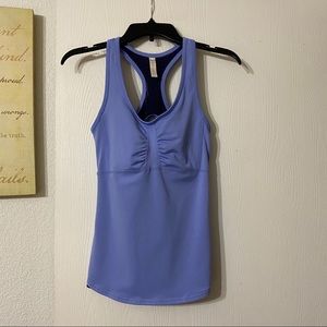 Lucy Mesh Polka Dot Racerback Tank